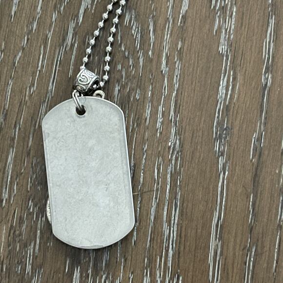 San Francisco Giants Glitter Dog Tag Necklace MLB Baseball Novelty Fan Jewelry - Picture 2 of 6